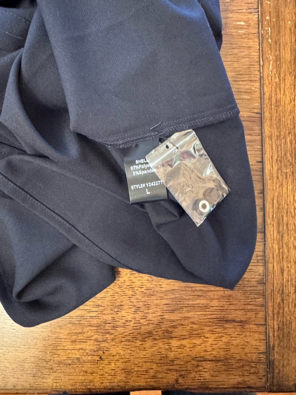 Tuckernuck Navy Blue Crepe Royal Shirt Dress NWT Sz L - Picture 8 of 8